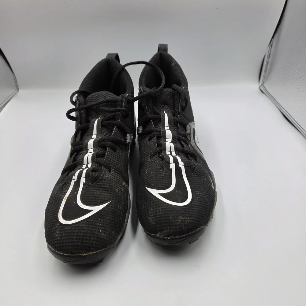 Nike Alpha Menace 3 Shark Black White Football Cleats CV0584 001 Men Size 11
